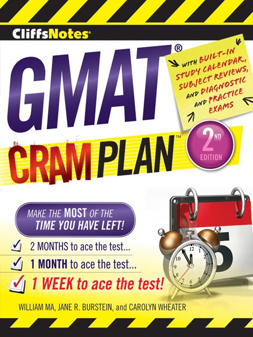 Title details for CliffsNotes GMAT Cram Plan by Carolyn C. Wheater - Available